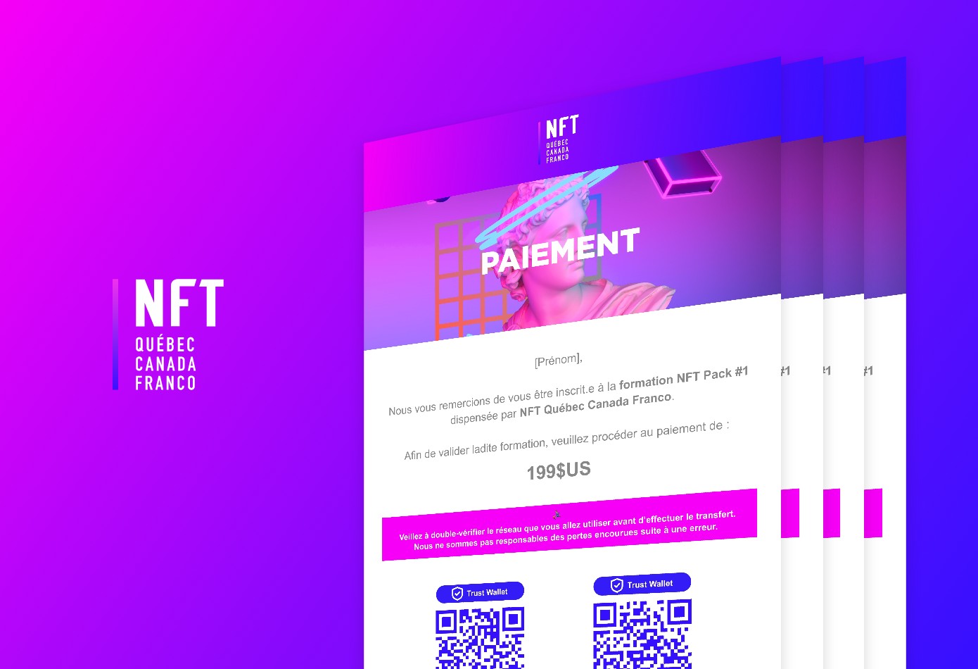 Client NFT Quebec Canada Franco mockup